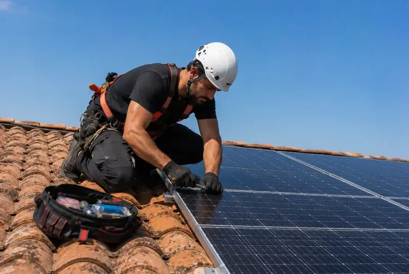 Maintenance et monitoring de panneaux solaires à Sainte-Foy